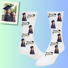 Custom Face Socks Happy Graduation