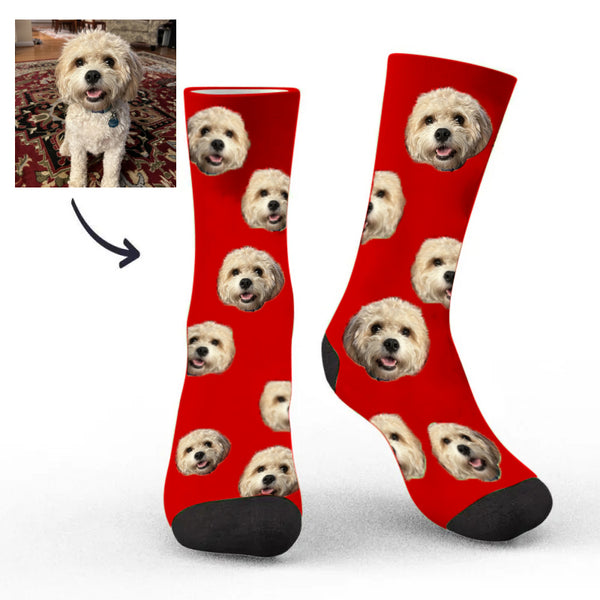 Customized Dog Face Socks Custom
