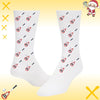 Custom Lacrosse face socks with text