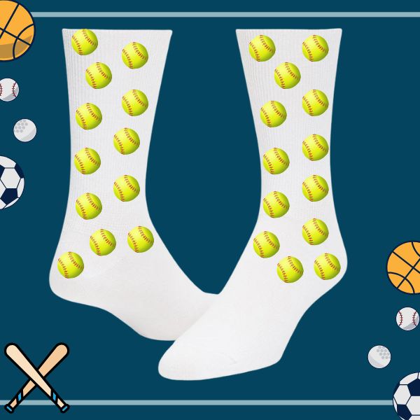 Custom Softball face socks