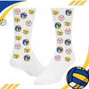 Custom volleyball face socks