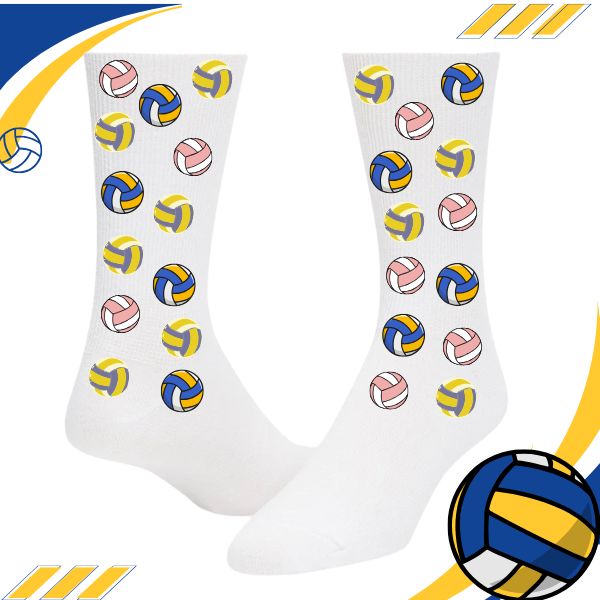 Custom volleyball face socks