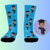 Custom face socks graduation gift class of 2025