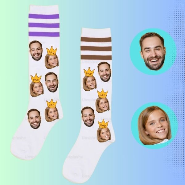 Custom face socks the best Dad