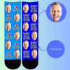 Custom face socks from Dad photo