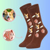 Custom Photo Socks for Babies and Pets Personalized Baby bottle Socks