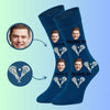 Custom Lacrosse face socks Easy peasy, bro