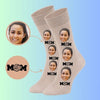 Custom volleyball Mom face socks