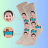 Custom face socks Personalized Beach Volleyball Socks for Girls