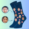 Personalized Socks Custom Volleyball Face Socks Team Members with Your Logo