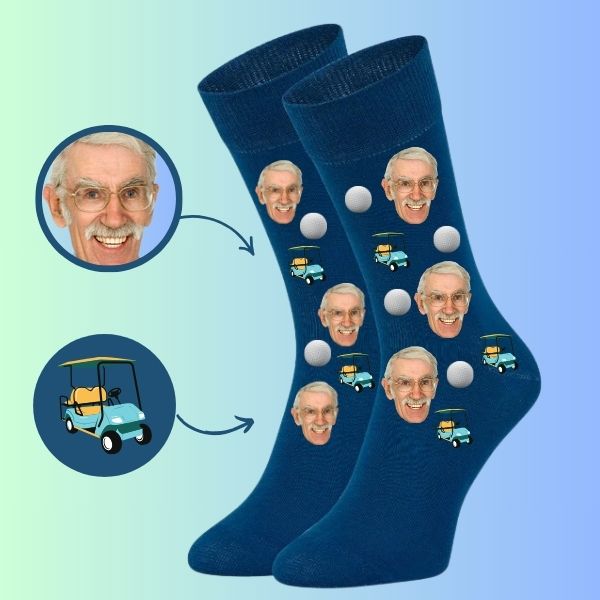 Custom golf socks golf cart
