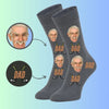 Custom Face Socks Personalized Golf Club Socks for the Best Dad