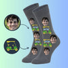 Face Socks Personalized Golf Cart socks for Golf Dads