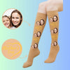 Custom Knee-High Face Socks: Perfect Mother-Daughter Gift for Mother's Day