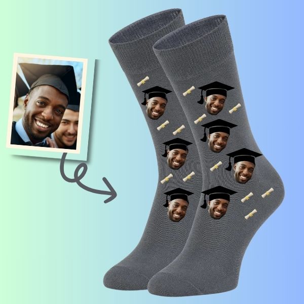 Custom Graduate diploma socks