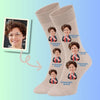 Custom Face Socks for Graduates (Diploma) teacher face Socks Graduation Gifts Congrats, Grad!