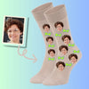 Custom Face socks Personalized Grad Socks (Prof) - Graduates Graduation Gifts
