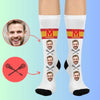 Custom face socks Personalized socks for Maryland Lacrosse player with your team logo