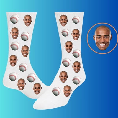 Custom baseball socks with your face