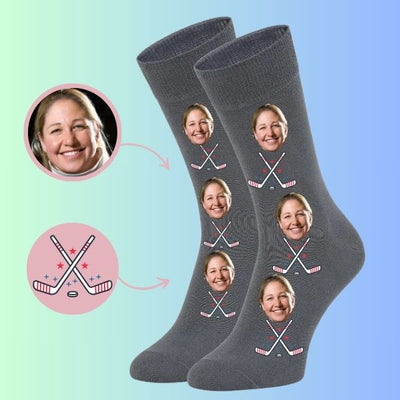 Custom Hockey stick socks female player
