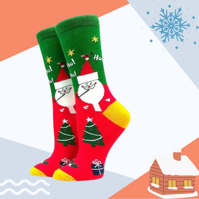 Custom face Socks with snow hat